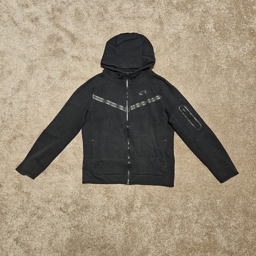 Nike black tech fleece zip - nike,