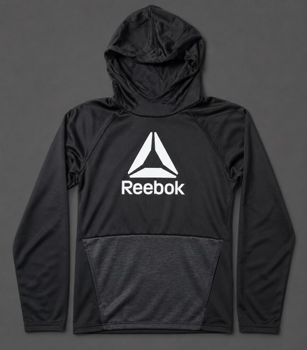 Reebok hoodie black grey - reebok,