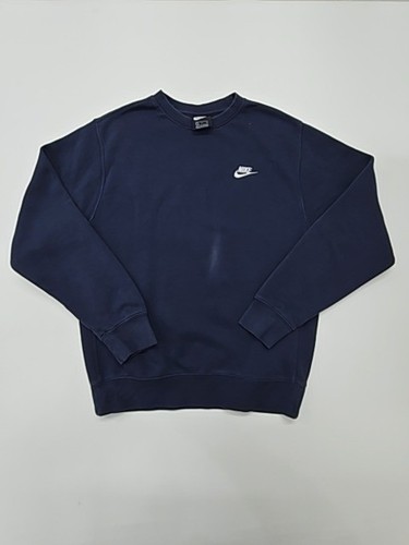 Nike boys navy fleece pullover - navy,