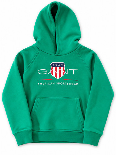 Gant boys green hoodie - gant, 1949